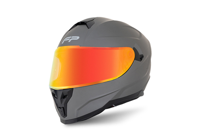 Casco FP Racecraft 2 Titanio con visor revo vista lateral