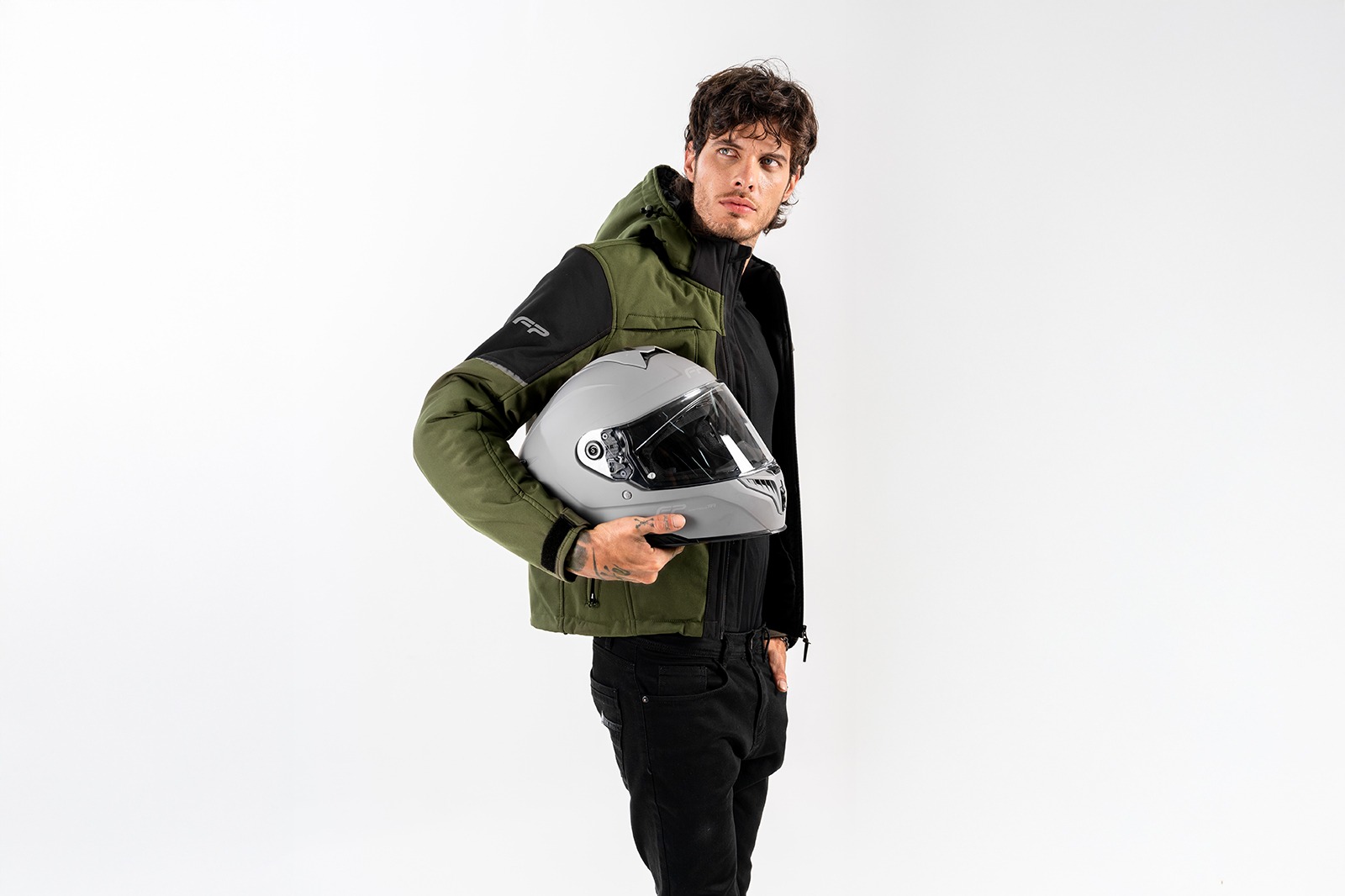 Elementos reflectivos de la FP Cairo Softshell Verde