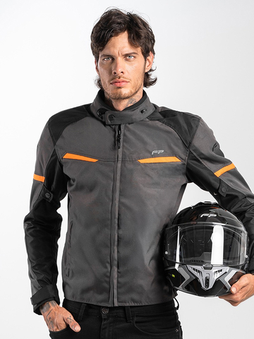 Vista frontal de la FP K1 Gris/Naranja