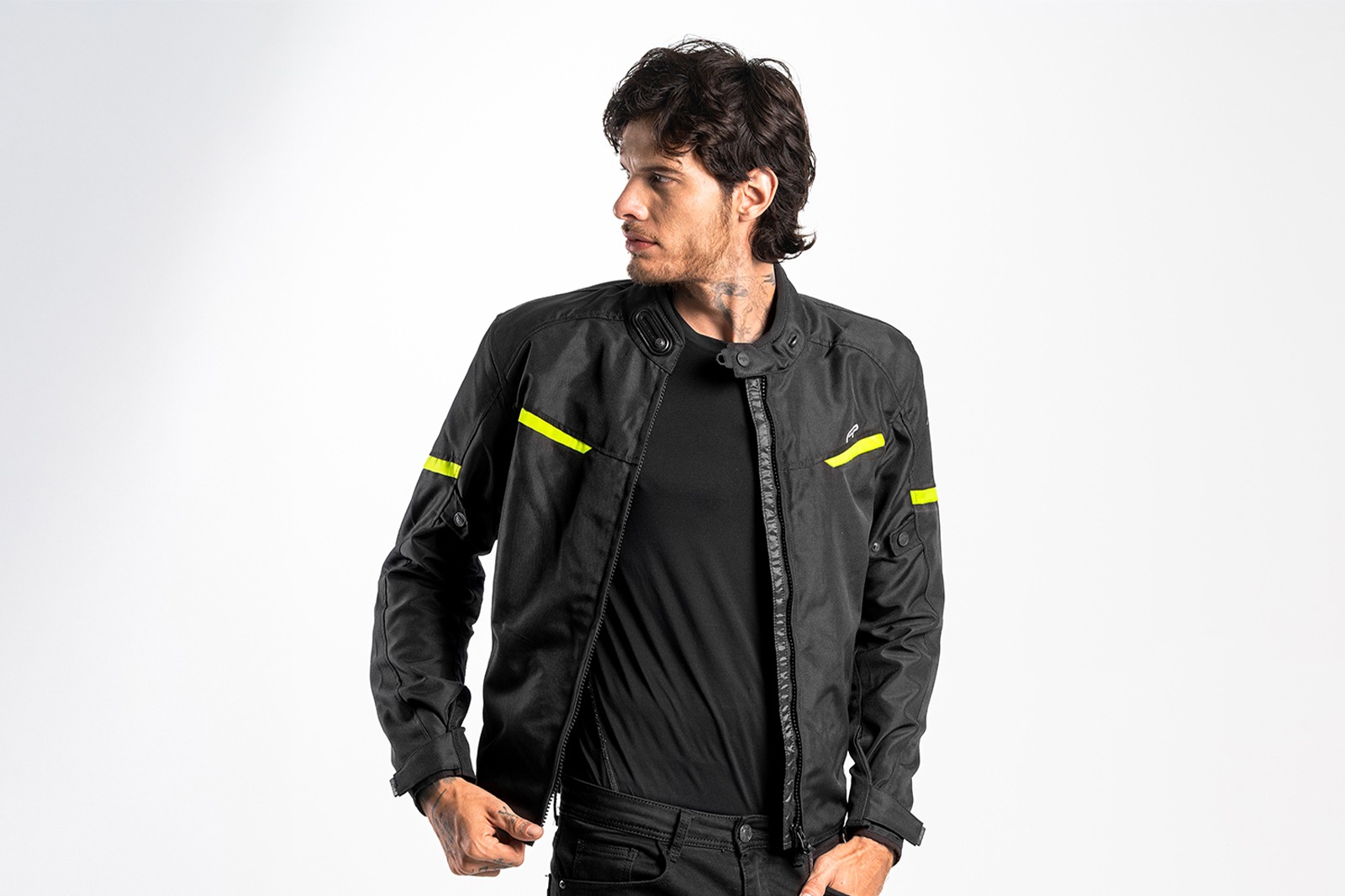 Chaqueta FP K1 Negro para motociclistas en invierno