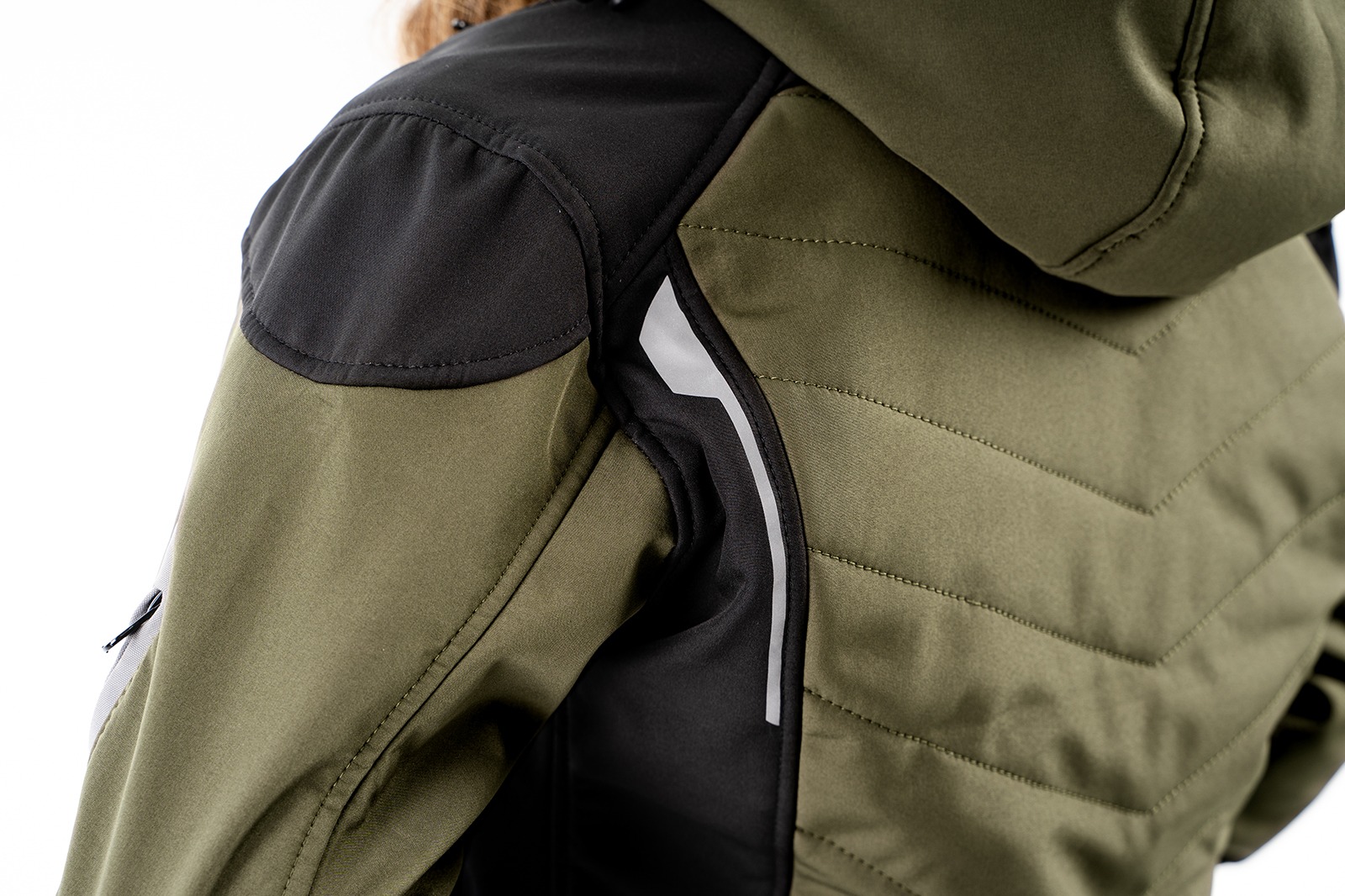 Reflectivos en hombros de la FP Naxos Mujer Verde Militar