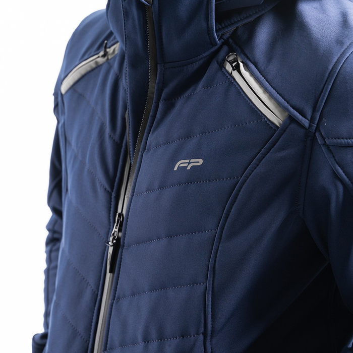 Detalle de cierre YKK en la FP Naxos Azul Navy