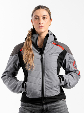 Chaqueta FP Naxos Mujer Gris urbana para motociclistas