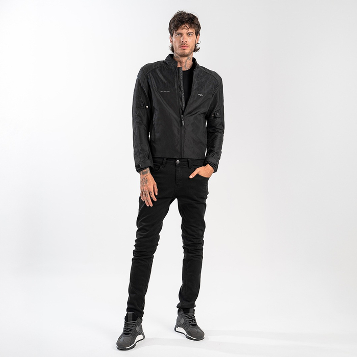 Bolsillos prácticos de la chaqueta FP Nevada Summer Negra