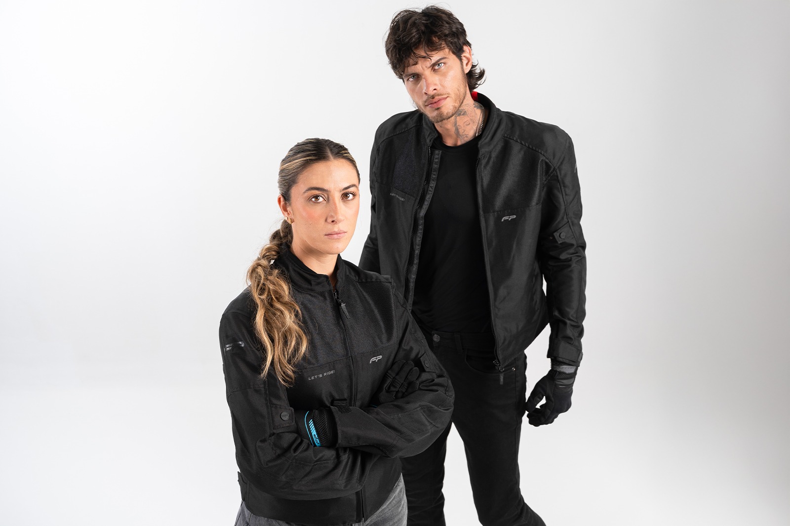 Chaqueta FP Nevada Summer Negra urbana para motociclistas