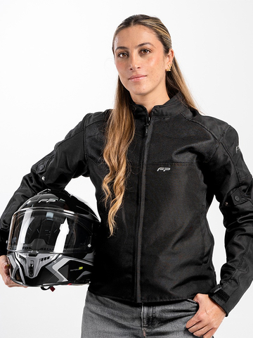 Chaqueta FP Naxos Mujer Negra urbana para motociclistas