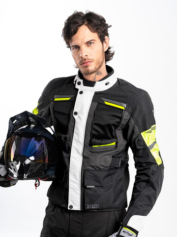 Chaqueta FP Patagonia Negra touring larga para moto