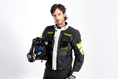 Chaqueta FP Patagonia Negra touring larga para moto
