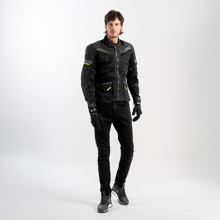 Vista frontal de la chaqueta de verano Yosemite Negra