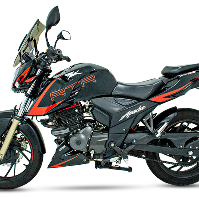 TVS Apache 200 con cupula