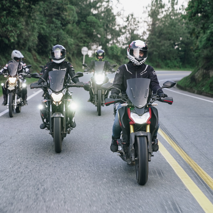 visores altos para motos