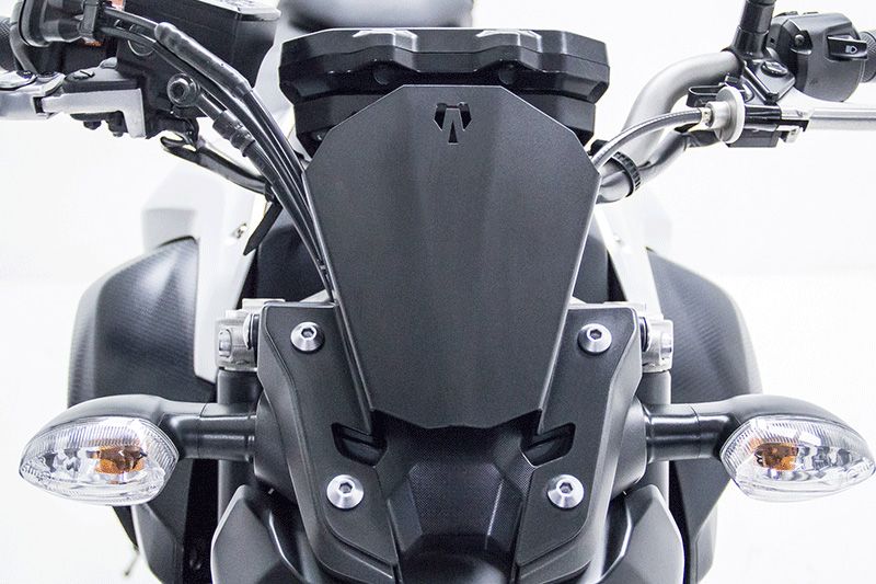  Para Yamaha MT07 MT 07 MT-07 2014-2021 Motocicleta Espejos  Laterales Inversos Azulados Espejos Retrovisores Moto Accesorios CNC  (Color: Azul) : Automotriz