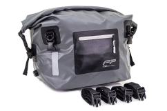 Maleta Impermeable Dry Bag Para Moto S30 Negro Gris