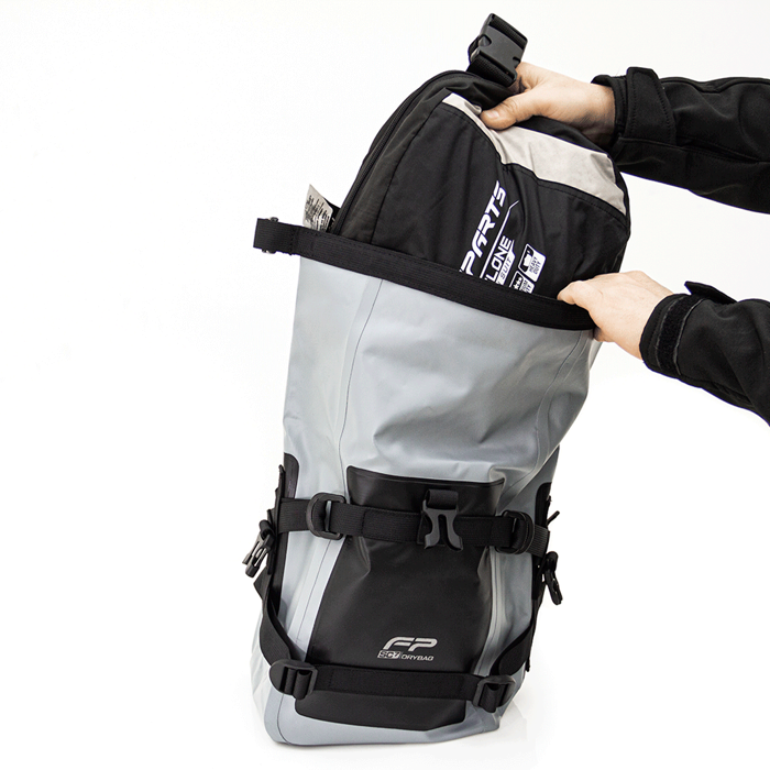 Maleta para defensas impermeable drybag sc7 negro gris