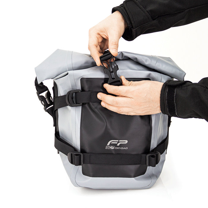 Maleta para defensas impermeable drybag sc7 negro gris