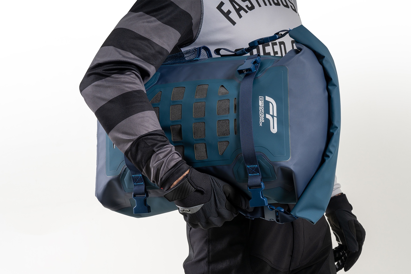 Morral FP B25 color azul para moto viajeros