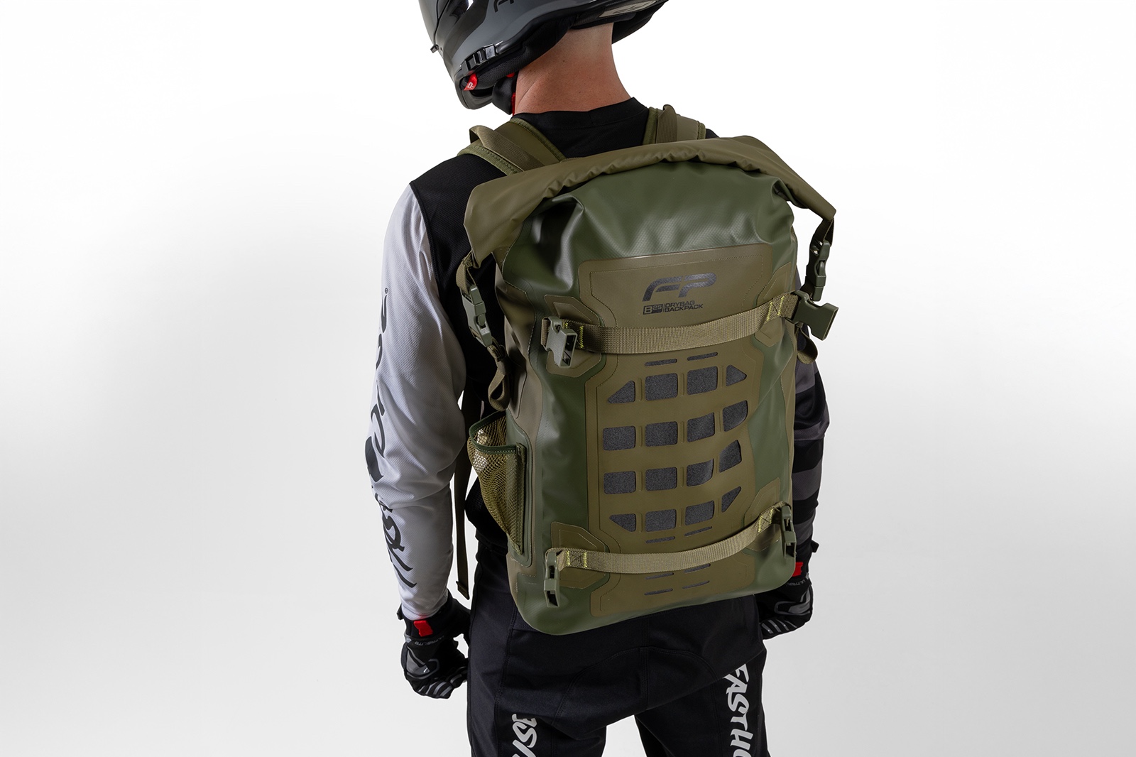 Morral FP Dry Bag verde para motociclistas