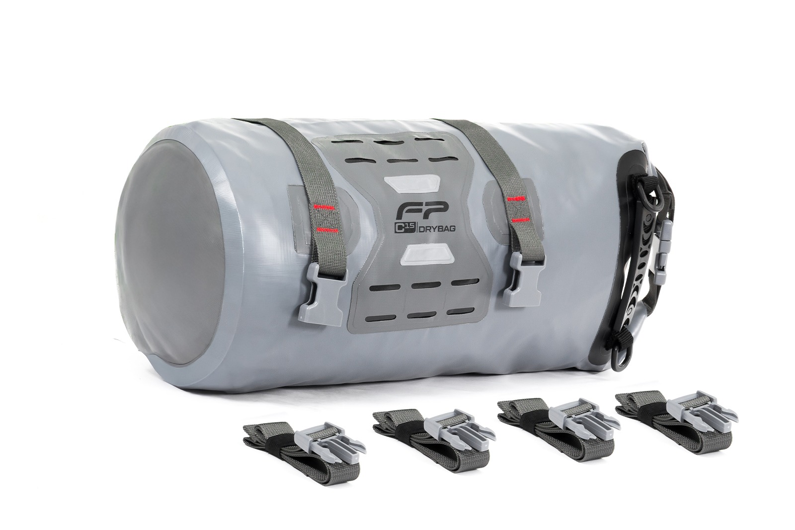 Dry bag FP C15 gris con sistema MOLLE y reflectivos
