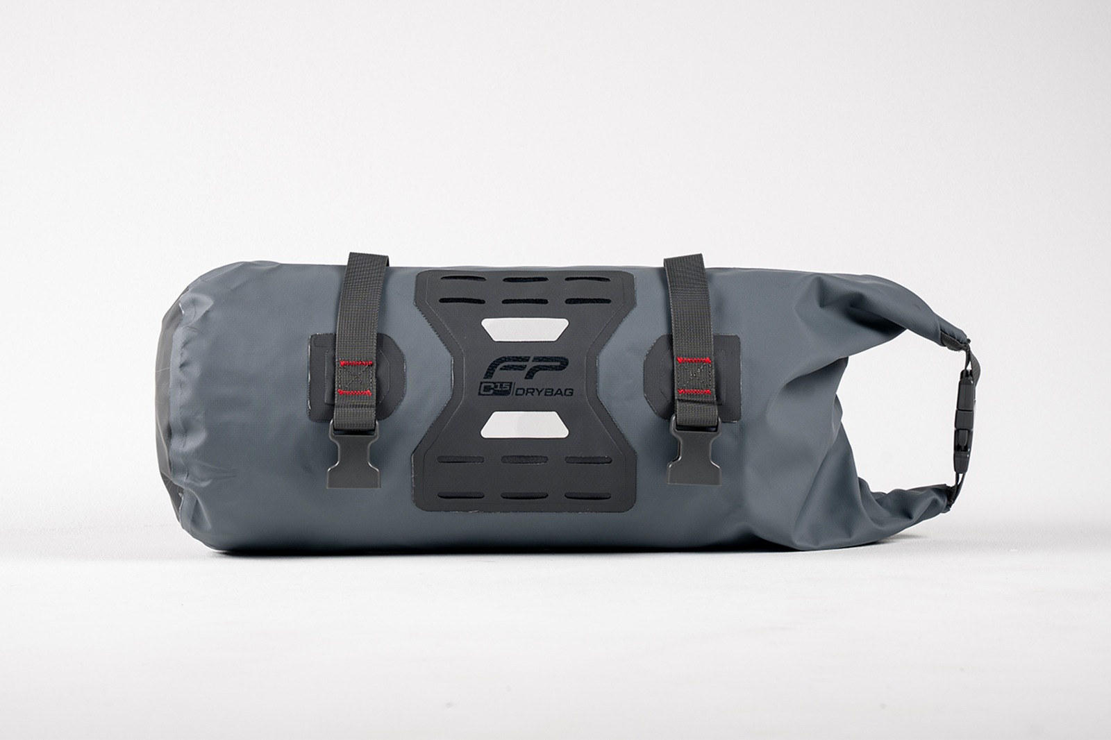 Maleta tubular impermeable FP C15 gris para rack y asiento