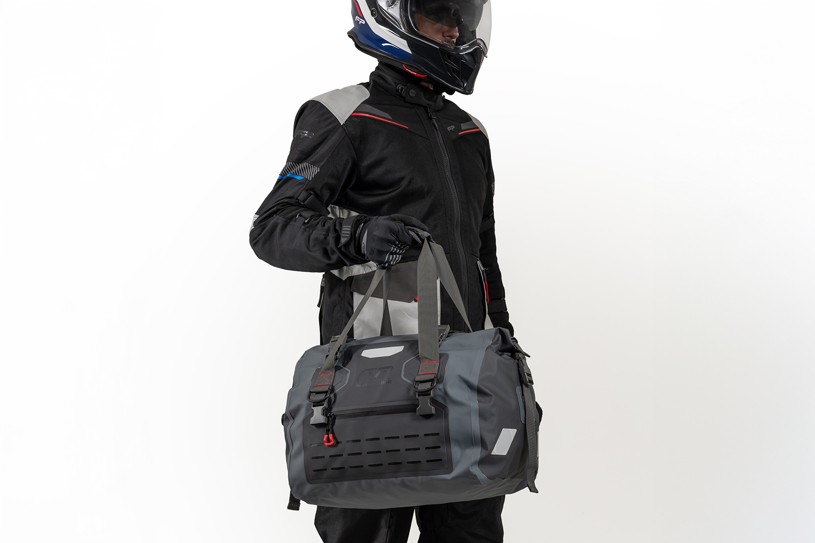 Maletín FP M35 C3 color gris con cierre a prueba de agua y reflectivos