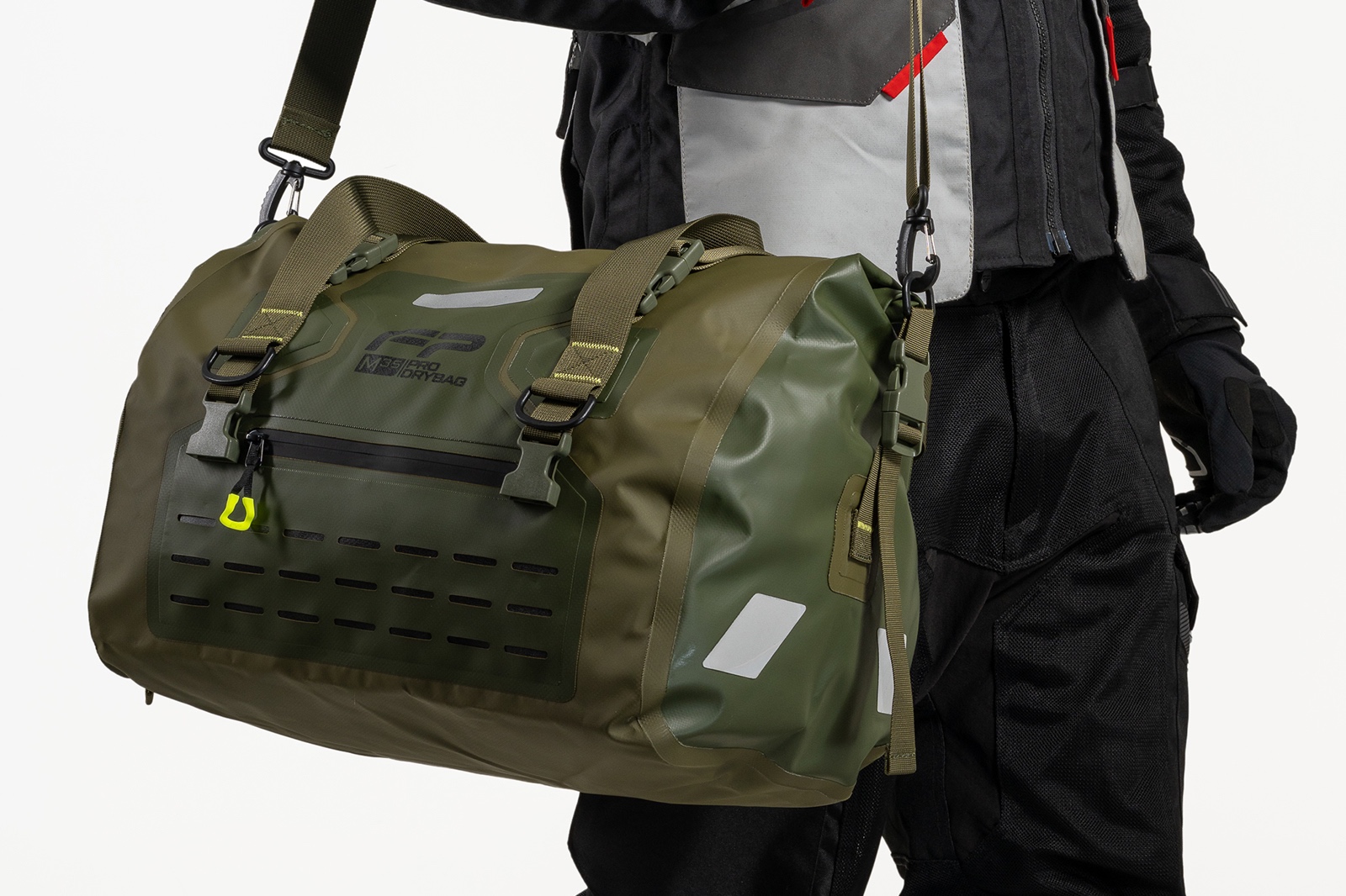 Maleta FP Dry Bag verde con cierre estanco