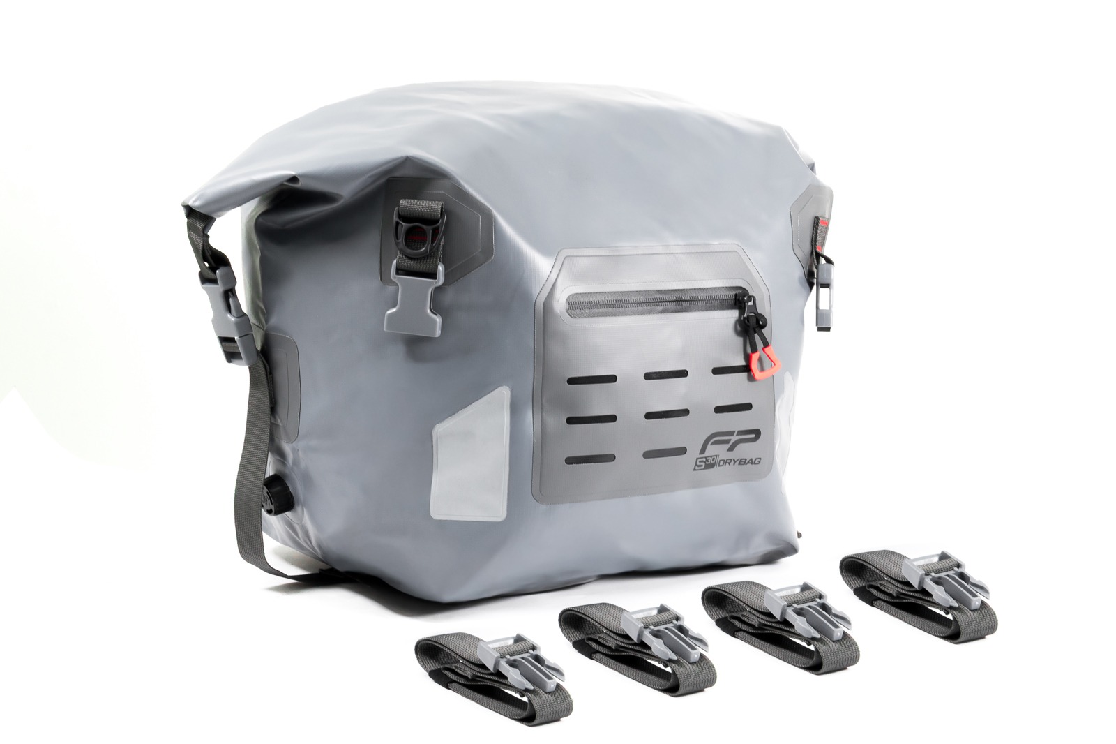 Drybag FP S30 Gris con tapa enrollable y sistema MOLLE