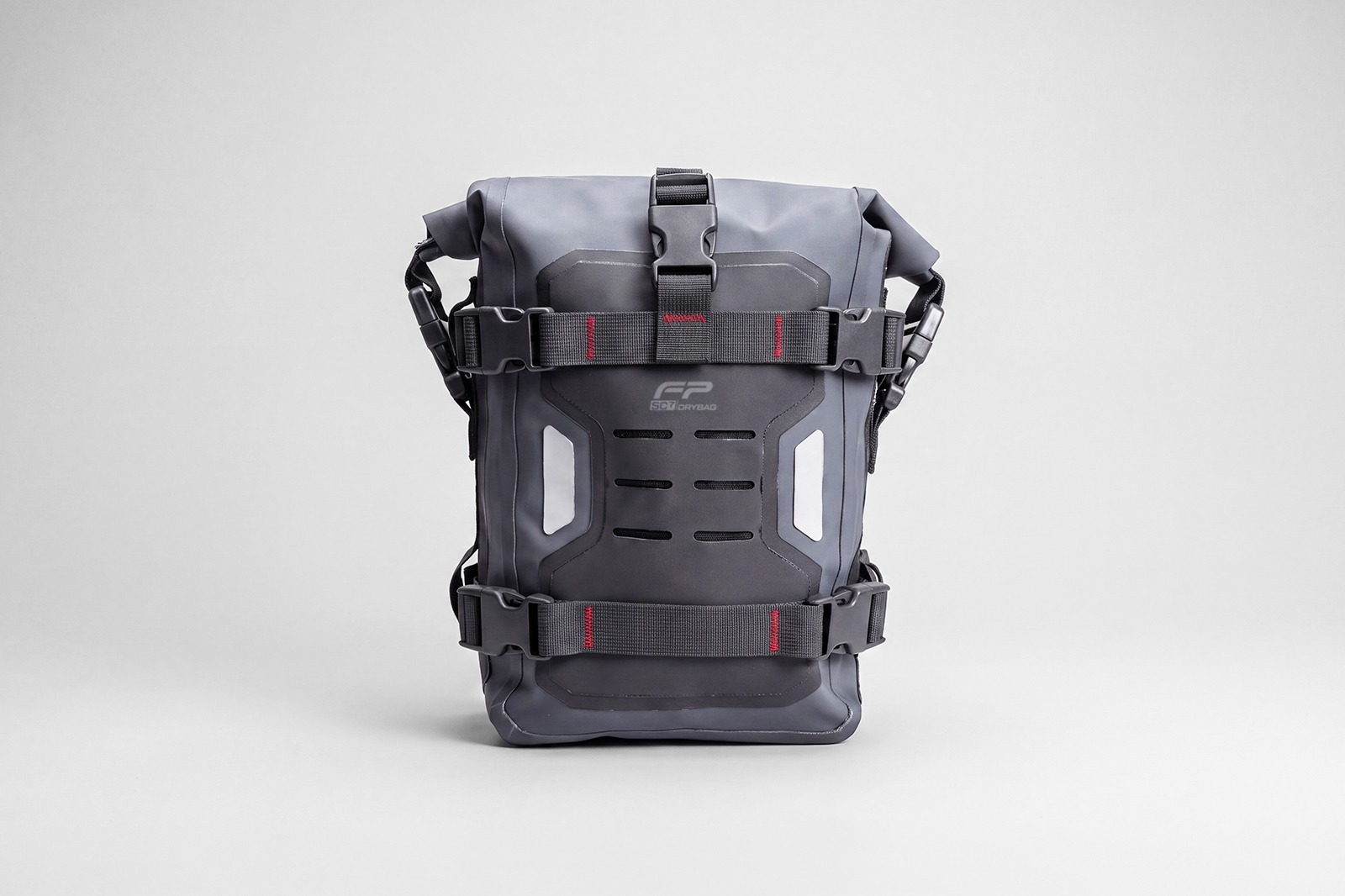 Maleta Drybag Defensas FP SC7 Gris impermeable para moto