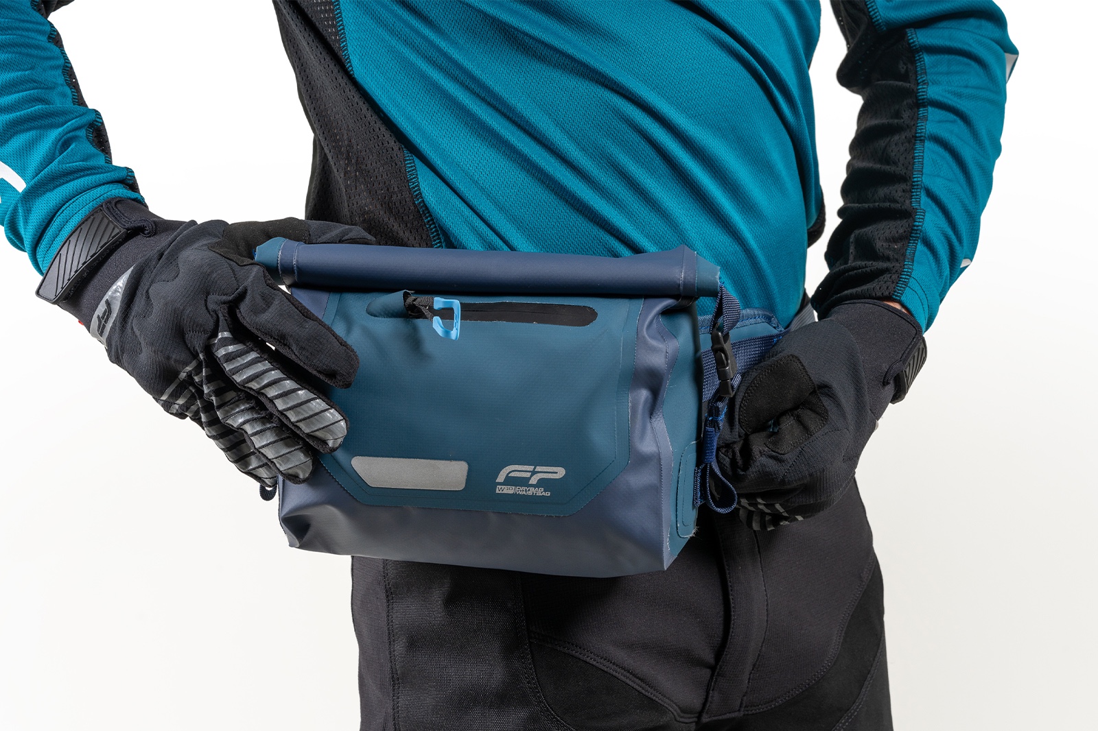 Cangurera FP azul para moto viajeros