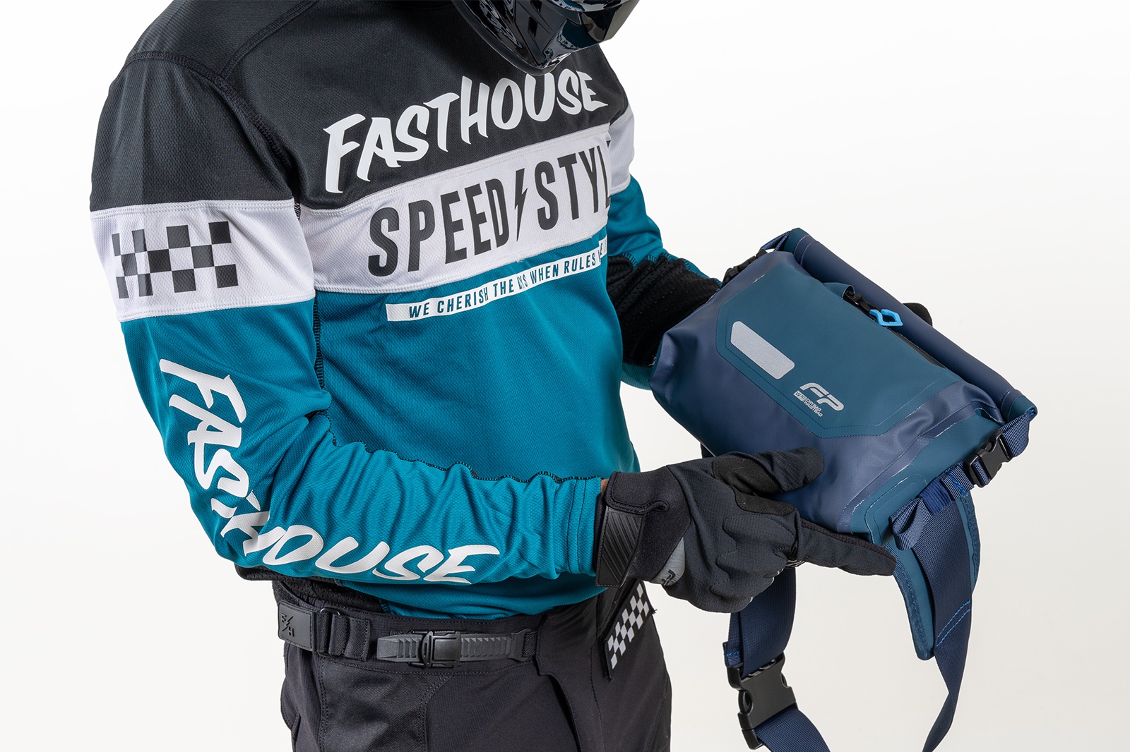 Riñonera FP W10 azul resistente a la lluvia