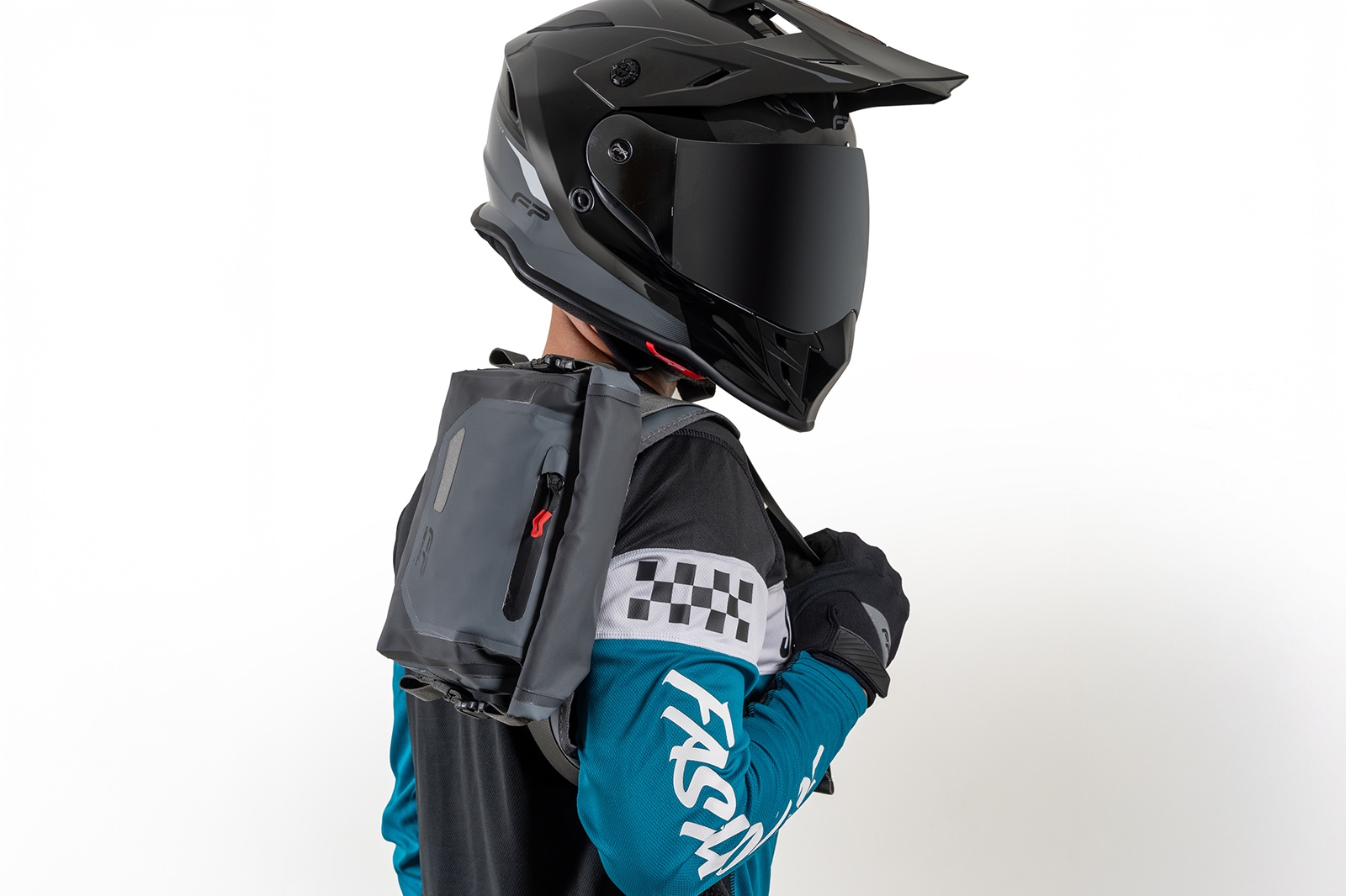 Cangurera gris FP 10L con reflectivos