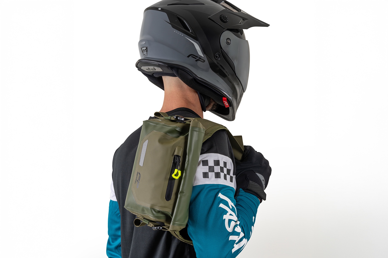 Riñonera verde 10L FP para motociclistas