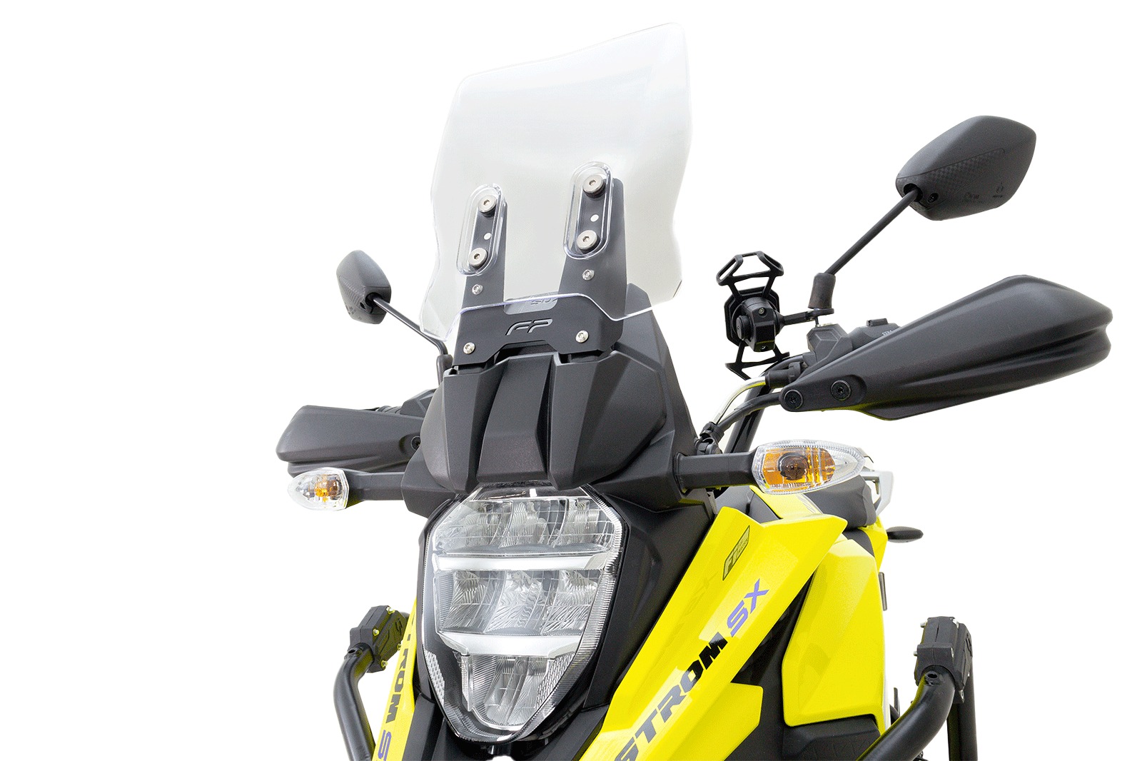 Kit Elevador de Cúpula FP instalado en Suzuki Vstrom 250 SX