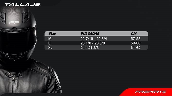 Tallas Cascos FP
