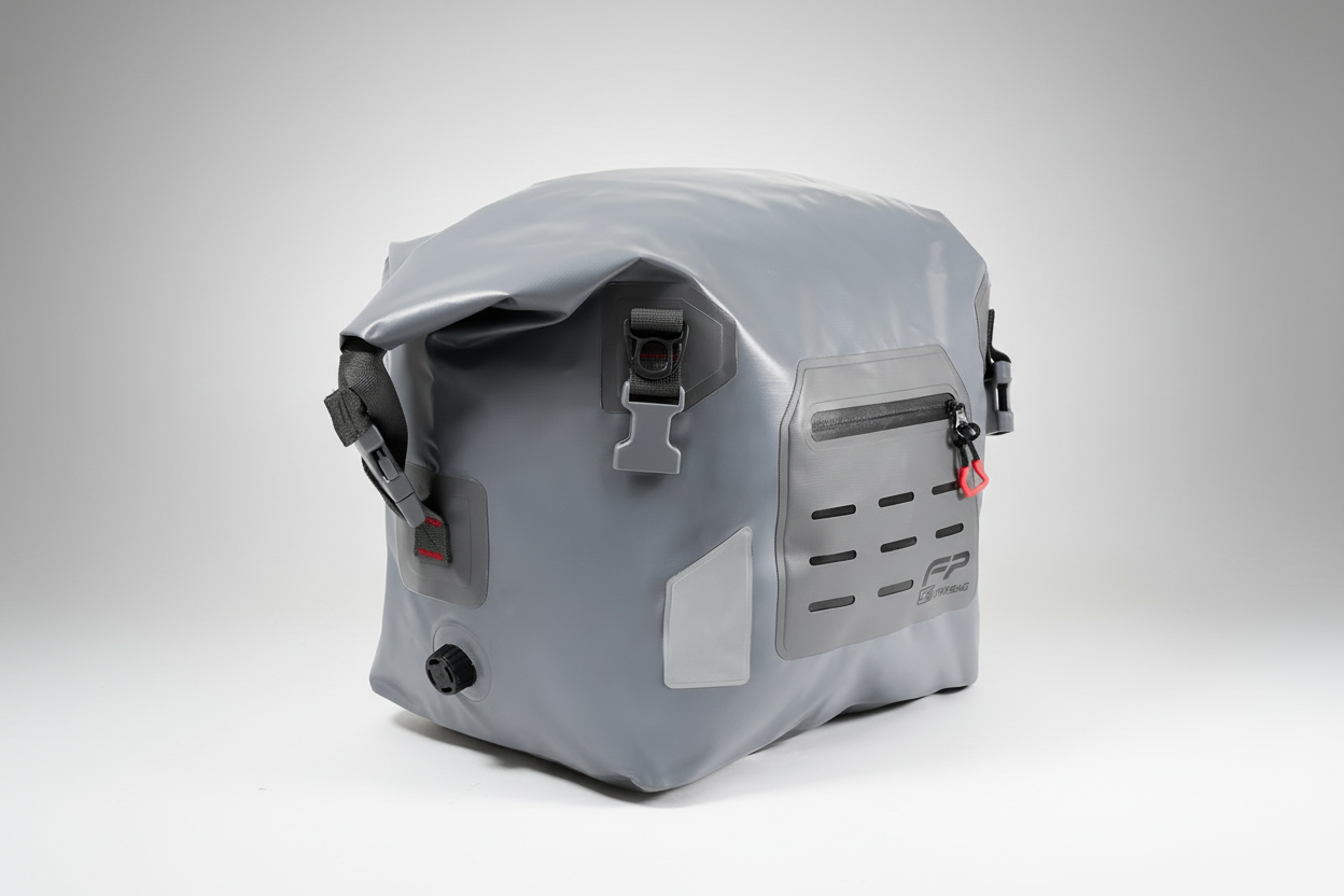Maleta Drybag FP gris para off road y lluvia