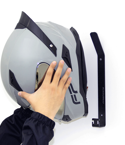 Soporte para casco de moto para pared