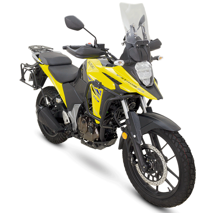 SOPORTE MALETAS LATERALES SUZUKI VSTROM 250 SX
Soporte de maletas laterales VSTROM 250 SX
Soporte de maletas laterales VSTROM 250 SX
Maletas compatibles VSTROM 250 SX
Vajes en moto VSTROM 250 SX