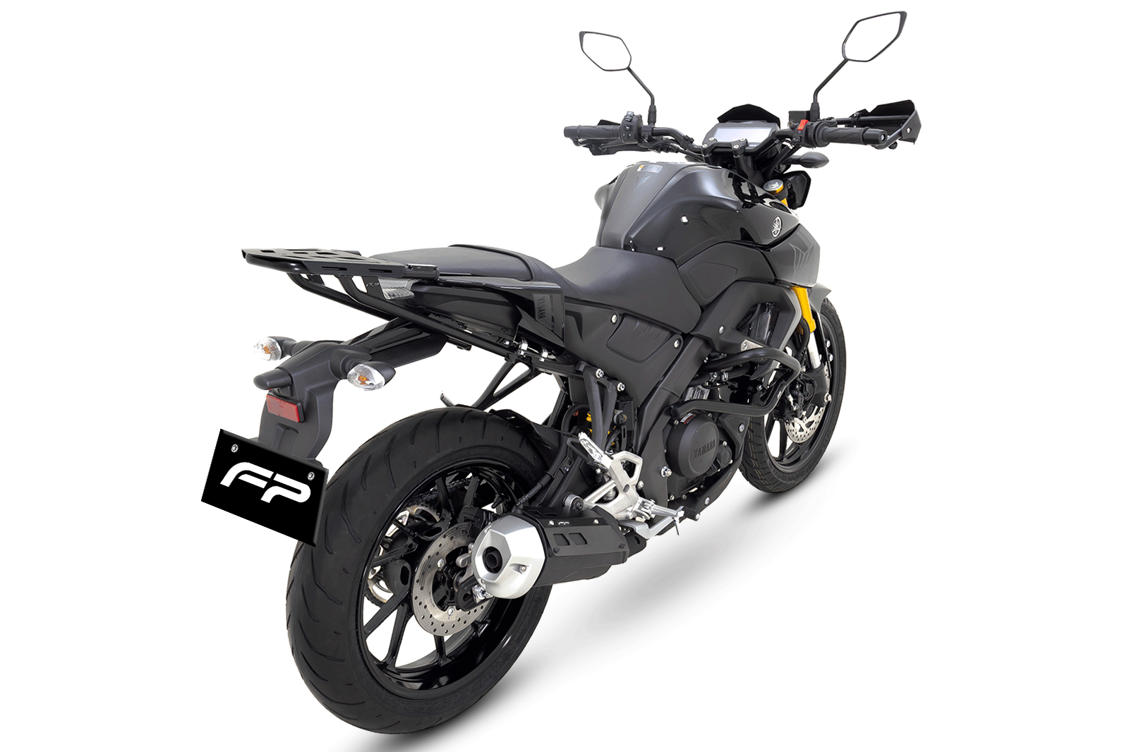 PROTECTOR DE MOFLE YAMAHA MT15, Protector de mofle para MT 15, Protector de mofle para Yamaha MT 15, Protector de mofle MT 15, MT 15, Yamaha MT 15, Aerodinámica, Protección, fácil instalación, protector de mofle.