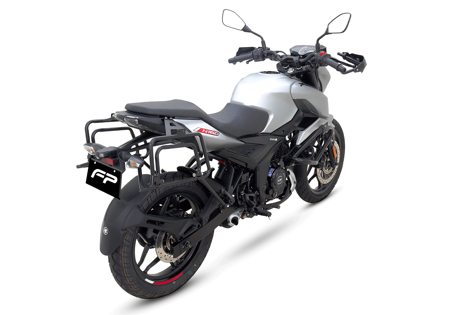 Soporte de maletas laterales Pulsar N160
Soporte de maletas laterales Pulsar N250
Maletas compatibles Pulsar N160 y Pulsar N250
viajes en moto Pulsar N160 y Pulsar N250