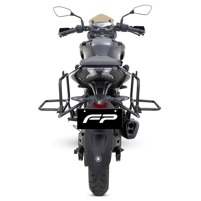 Soporte de maletas laterales Pulsar N160
Soporte de maletas laterales Pulsar N250
Maletas compatibles Pulsar N160 y Pulsar N250
viajes en moto Pulsar N160 y Pulsar N250