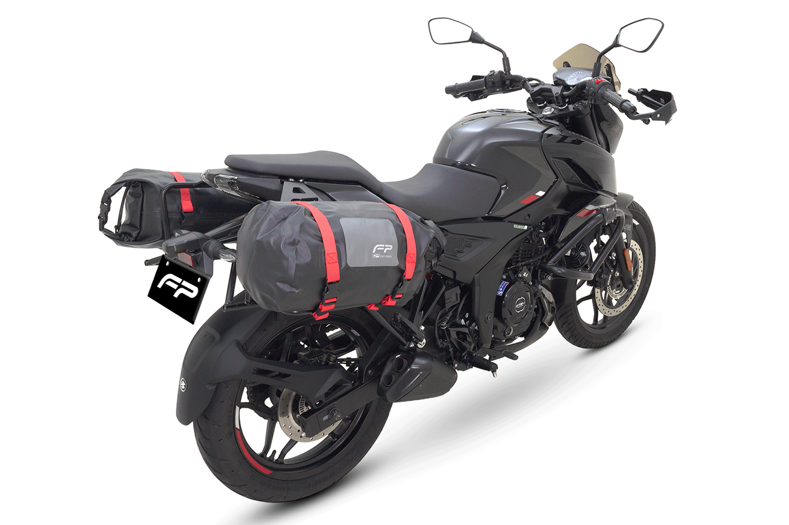 Soporte de maletas laterales Pulsar N160
Soporte de maletas laterales Pulsar N250
Maletas compatibles Pulsar N160 y Pulsar N250
viajes en moto Pulsar N160 y Pulsar N250