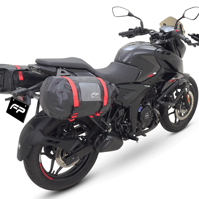 Soporte de maletas laterales Pulsar N160
Soporte de maletas laterales Pulsar N250
Maletas compatibles Pulsar N160 y Pulsar N250
viajes en moto Pulsar N160 y Pulsar N250