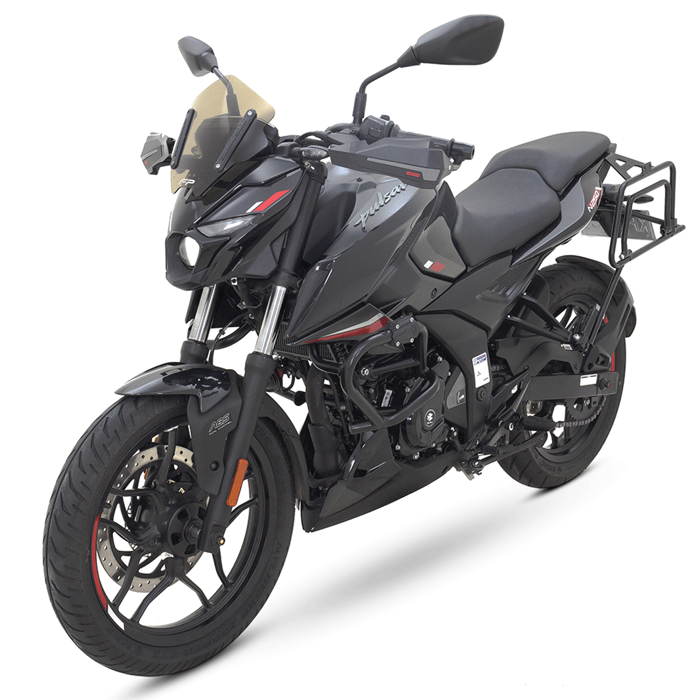 Soporte de maletas laterales Pulsar N160
Soporte de maletas laterales Pulsar N250
Maletas compatibles Pulsar N160 y Pulsar N250
viajes en moto Pulsar N160 y Pulsar N250