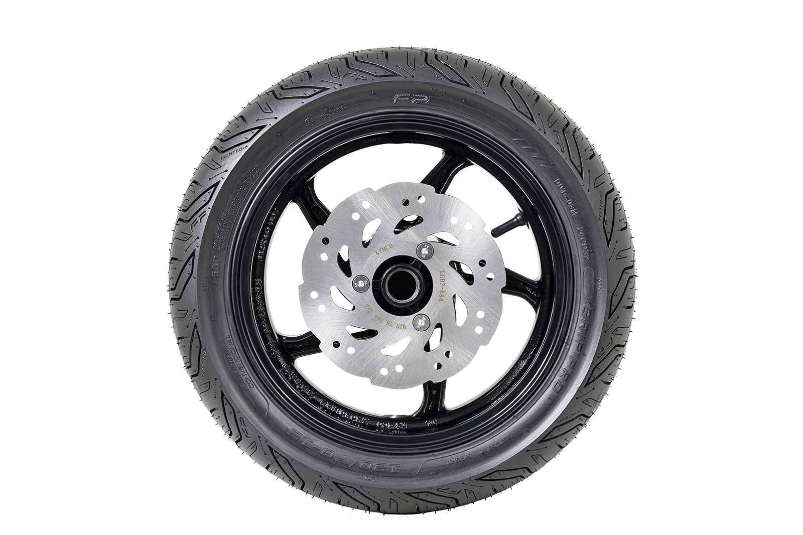 Detalle del labrado de la FP Grip Pro 120/70-12