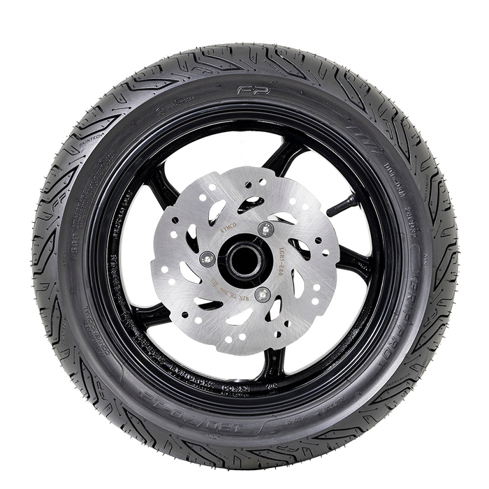 Detalle del labrado de la FP Grip Pro 120/70-12