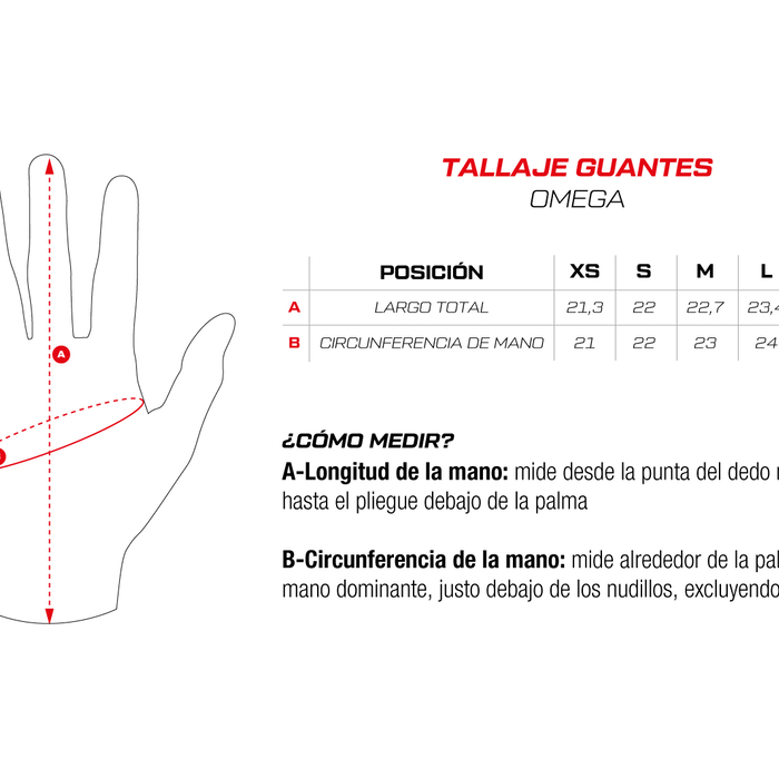 Guante de protección verano omega