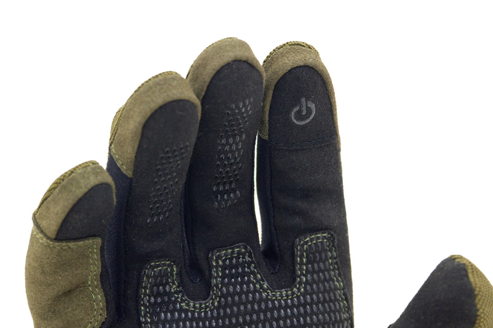 palma de guante con tecnología touch