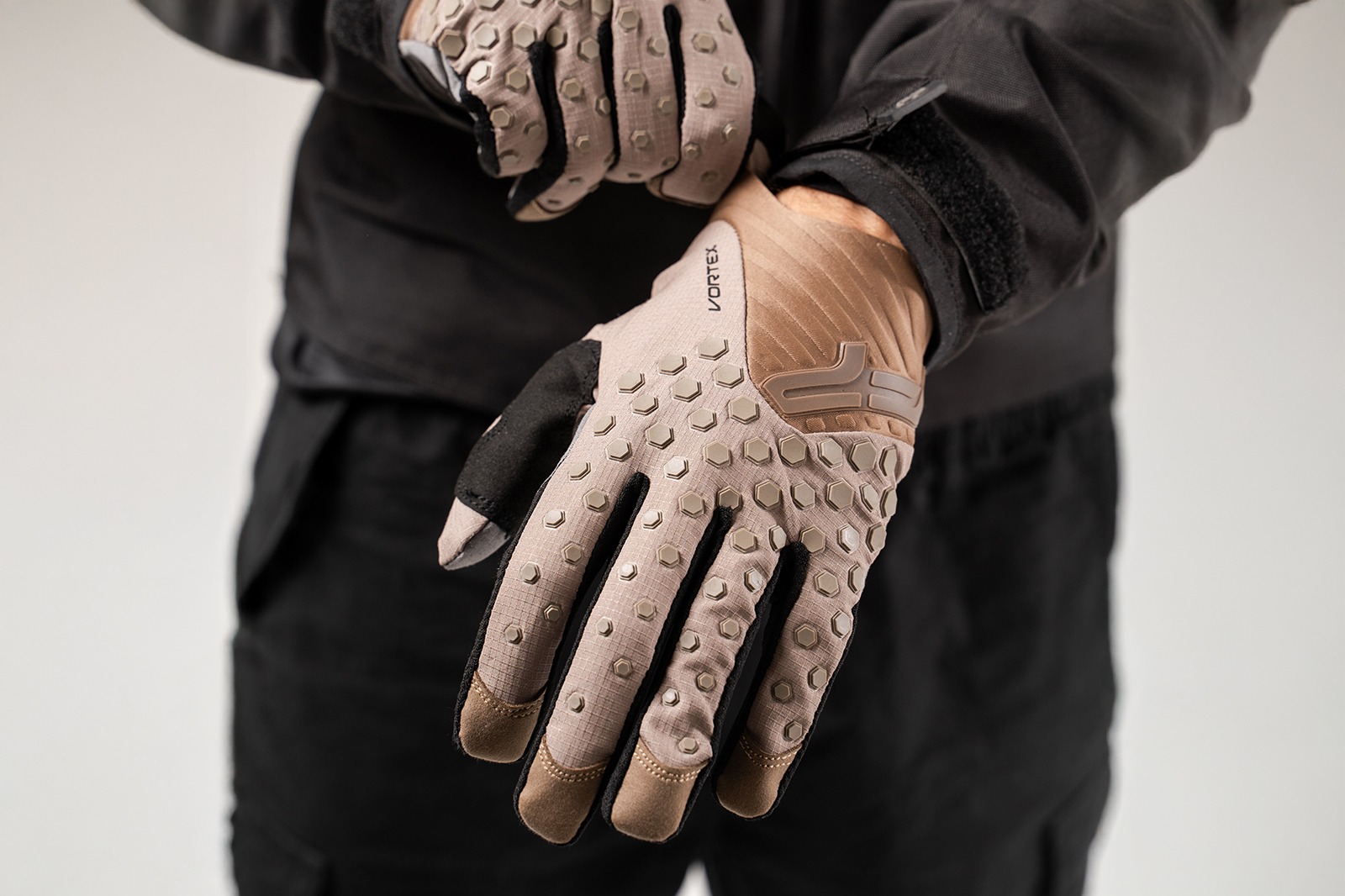 fit guantes de enduro y motocross en color cafe