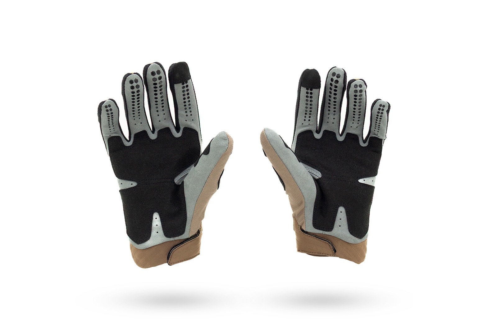 palma guantes de enduro y motocross en color cafe