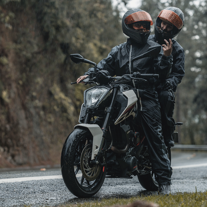 Impermeable monotraje hurricane verde neón