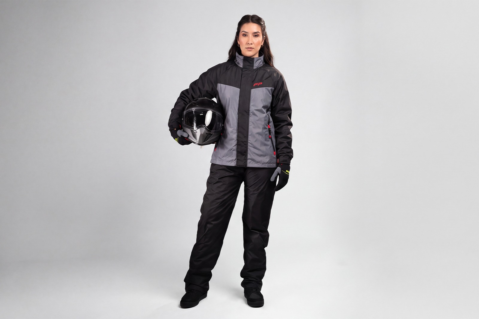 Impermeable Mujer Tsunami Negro